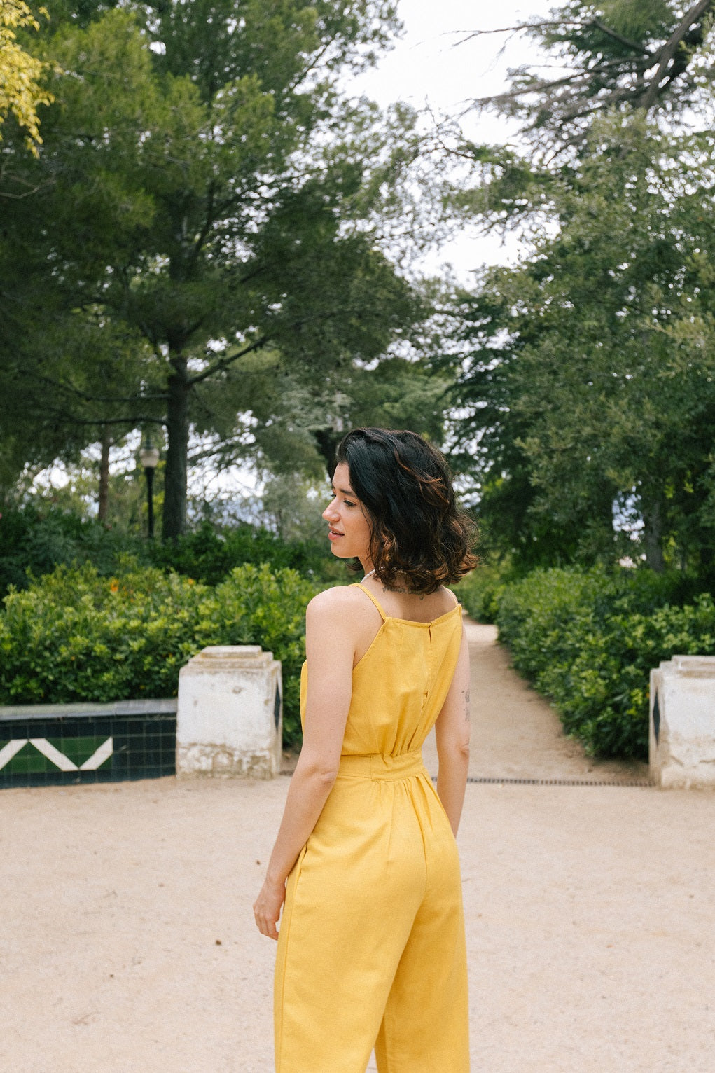 MARGA LINEN BLEND JUMPSUIT