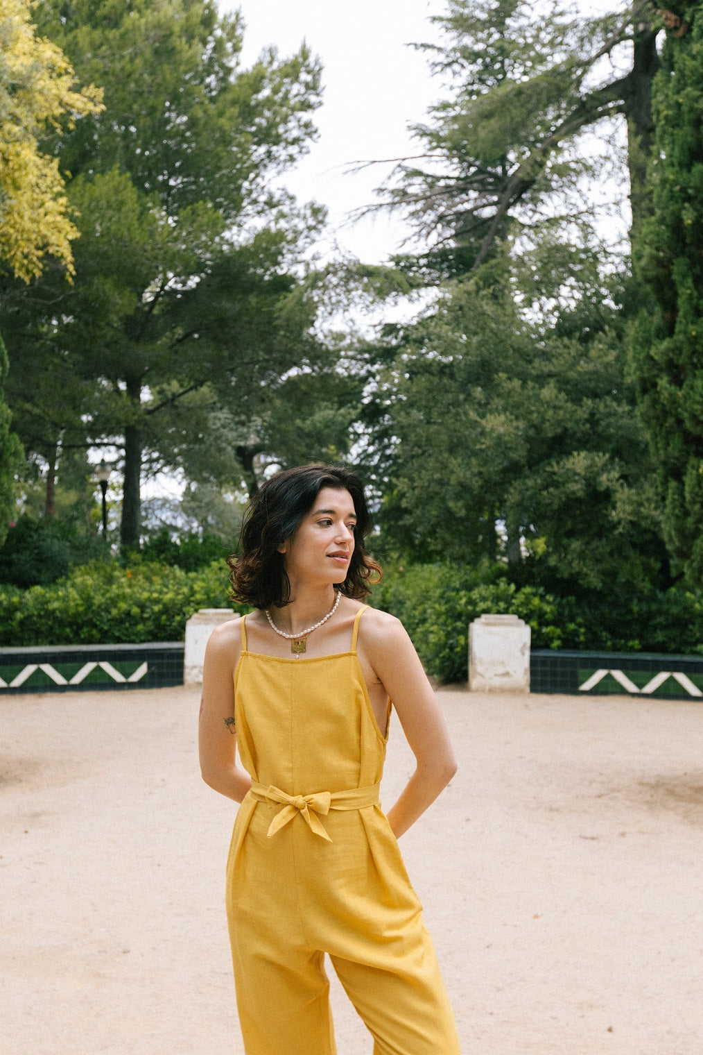 MARGA LINEN BLEND JUMPSUIT