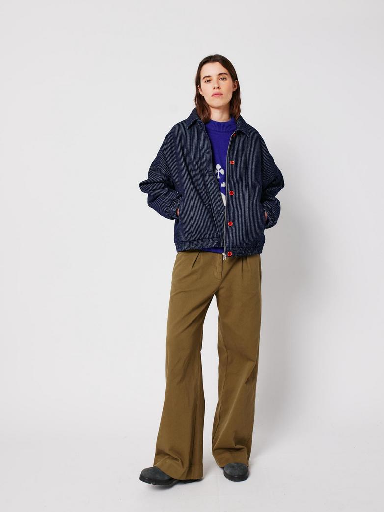 PLEATED WIDE LEG PANTS