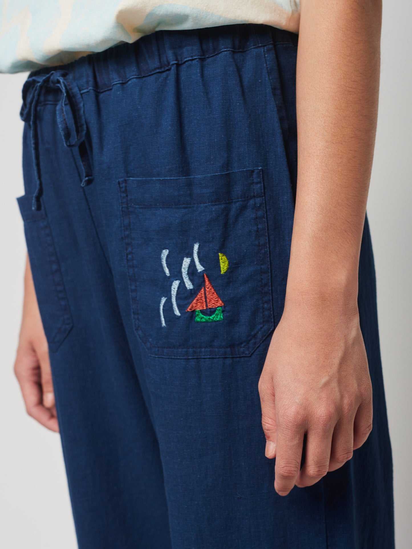 INDIGO LOOSE PANTS