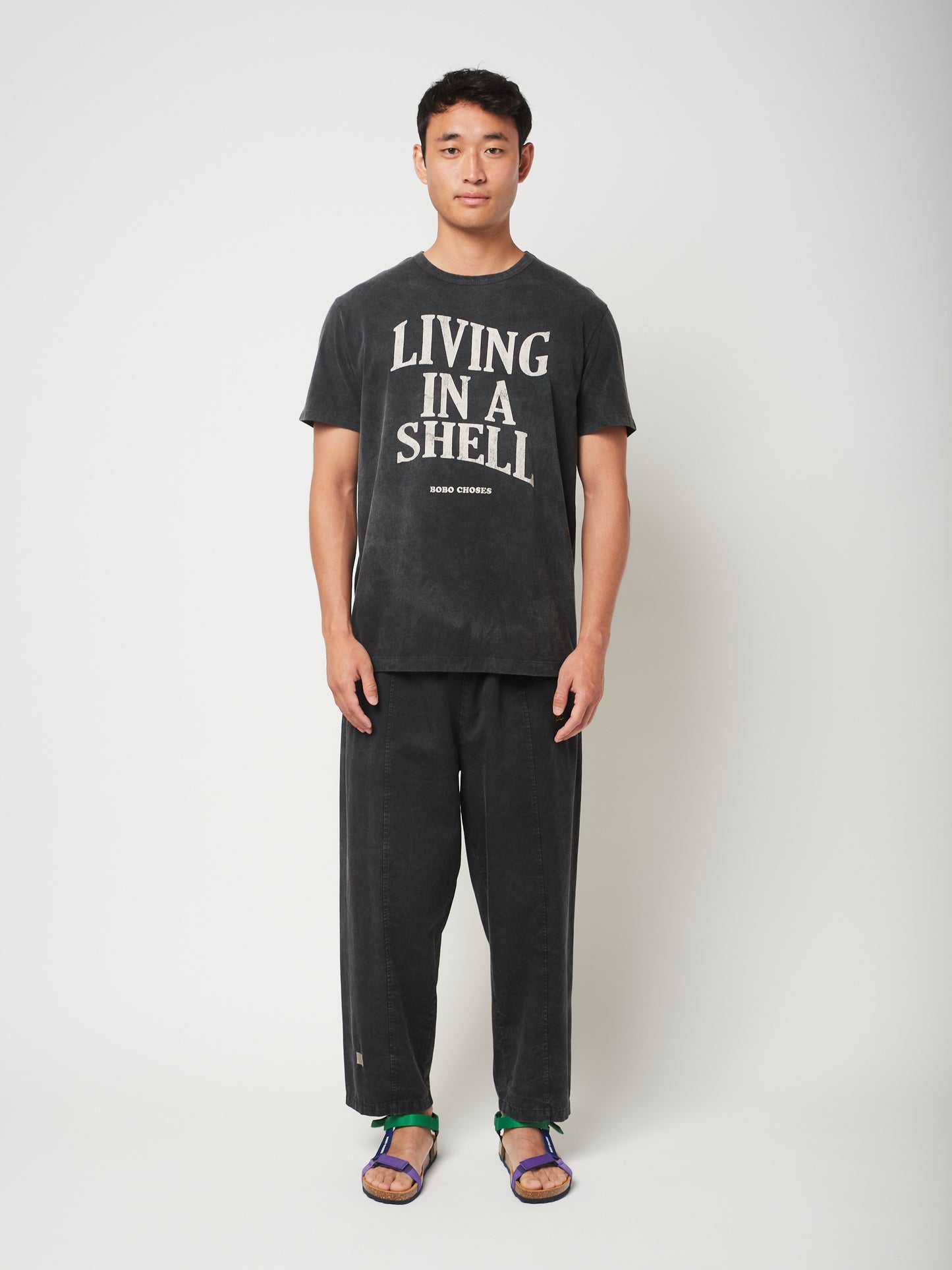 GEOMETRIC ORGANIC COTTON PANTS