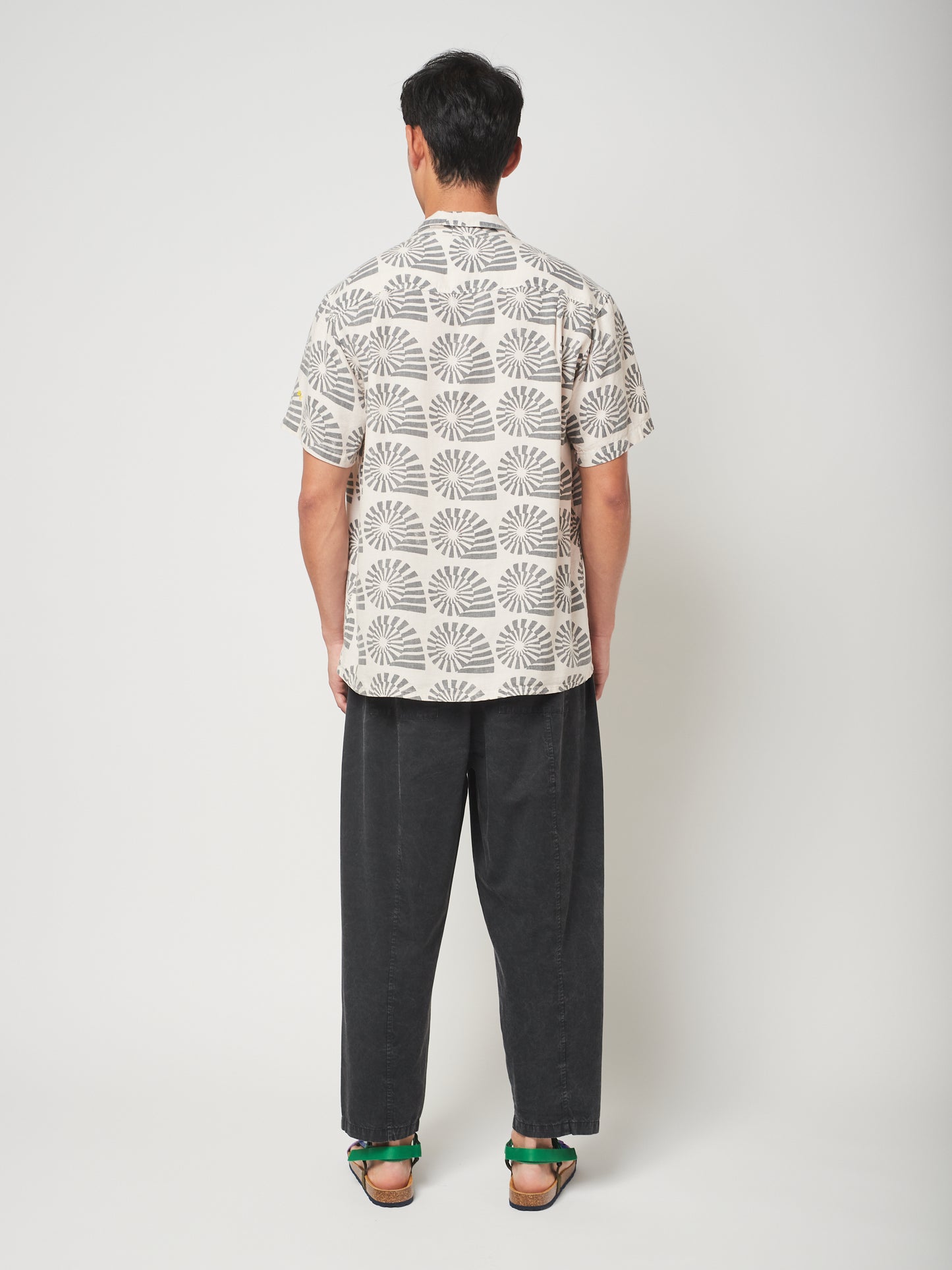 GEOMETRIC ORGANIC COTTON PANTS