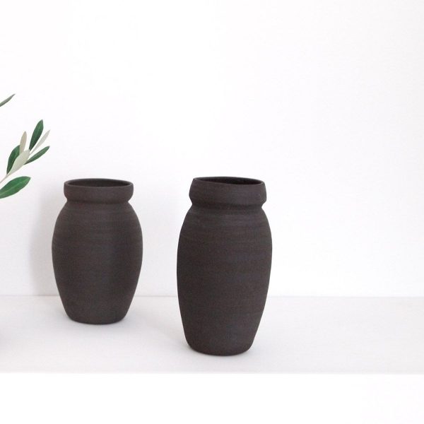 BLACK VASE L