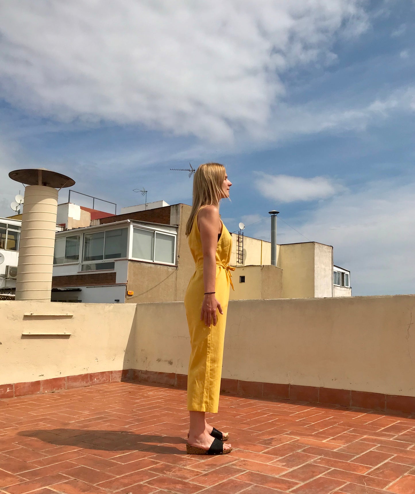 MARGA LINEN BLEND JUMPSUIT