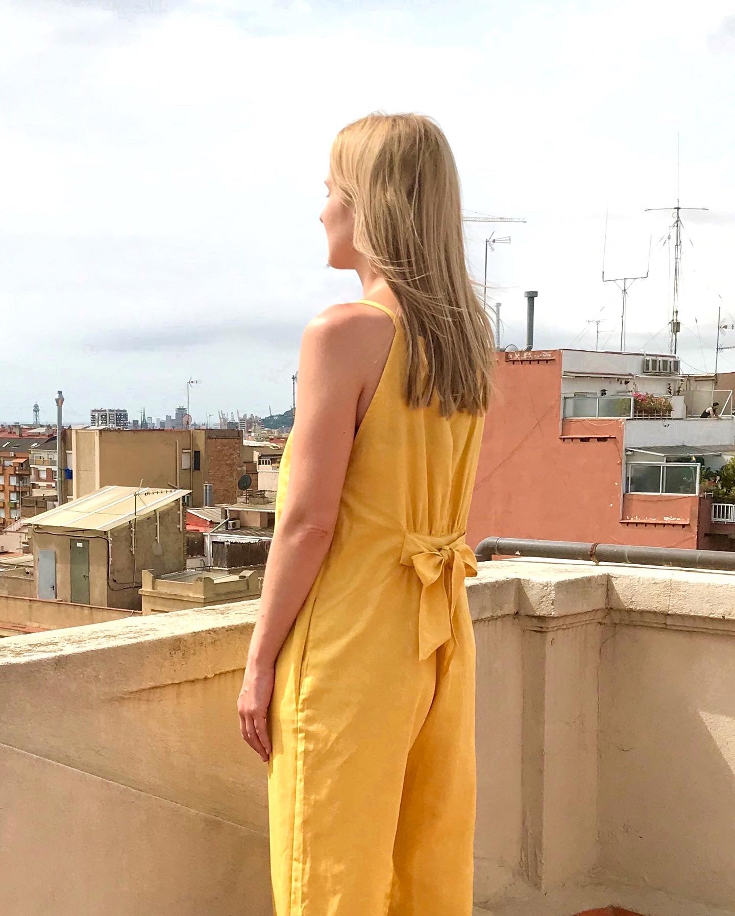 MARGA LINEN BLEND JUMPSUIT