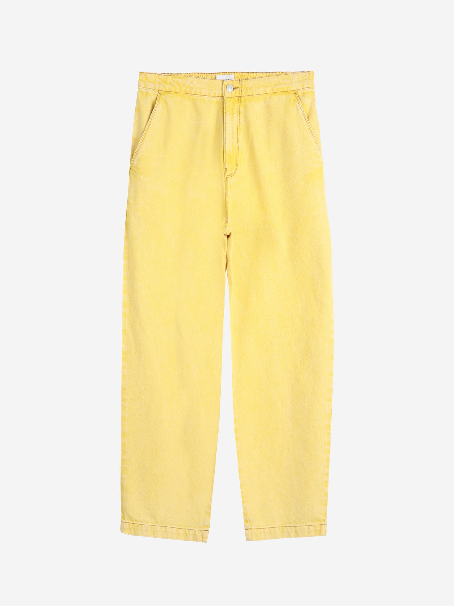 WASHED YELLOW JEANS