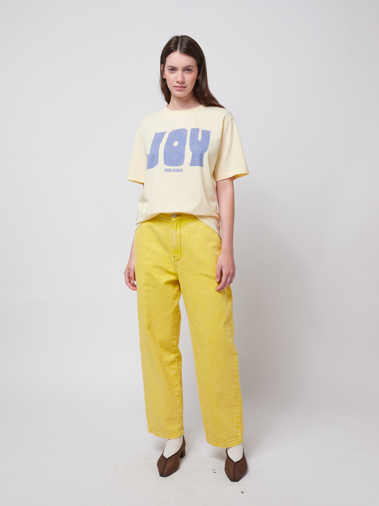 WASHED YELLOW JEANS