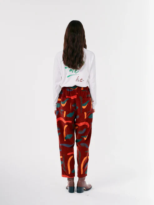 BRUSHSTROKES COCOON PANTS