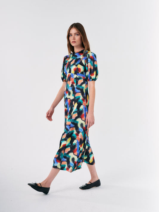 FANTASY WORLD PRINTED DRESS