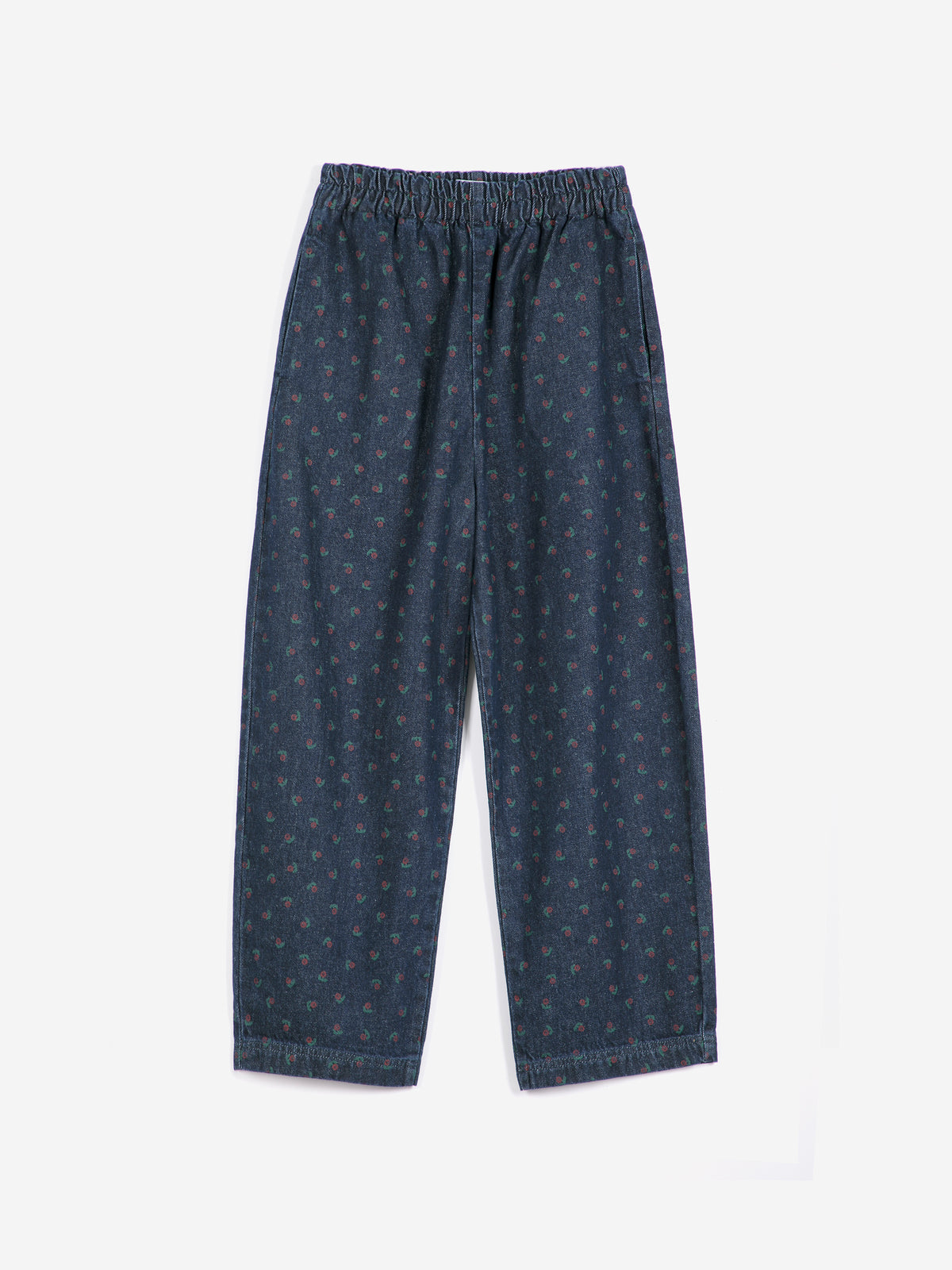 BAGGY PRINTED BLUE JEANS