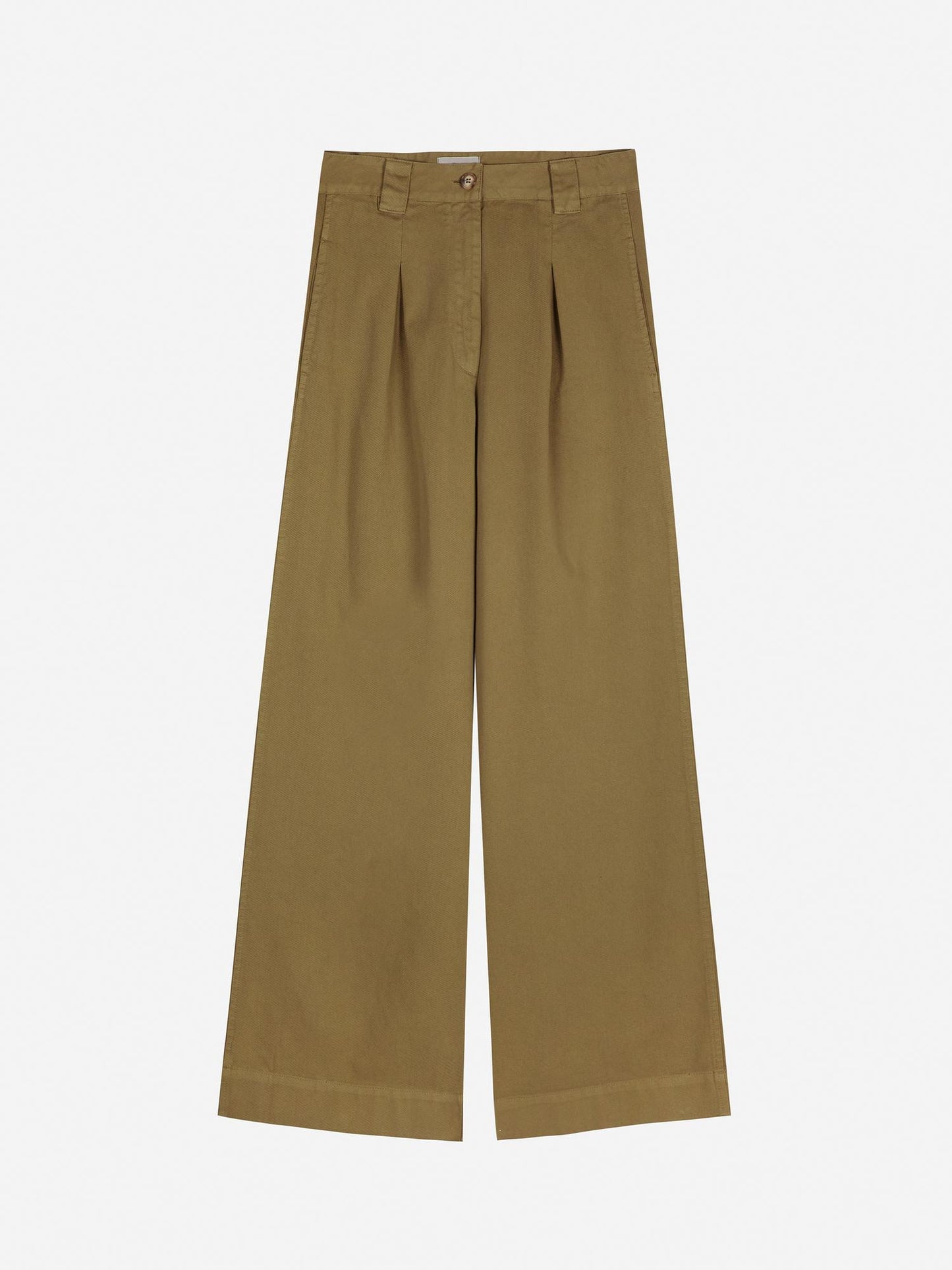 PLEATED WIDE LEG PANTS